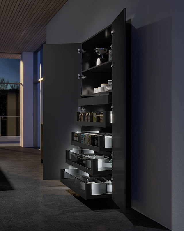 LightTower Drawer Set - Anthracite with Hinges
